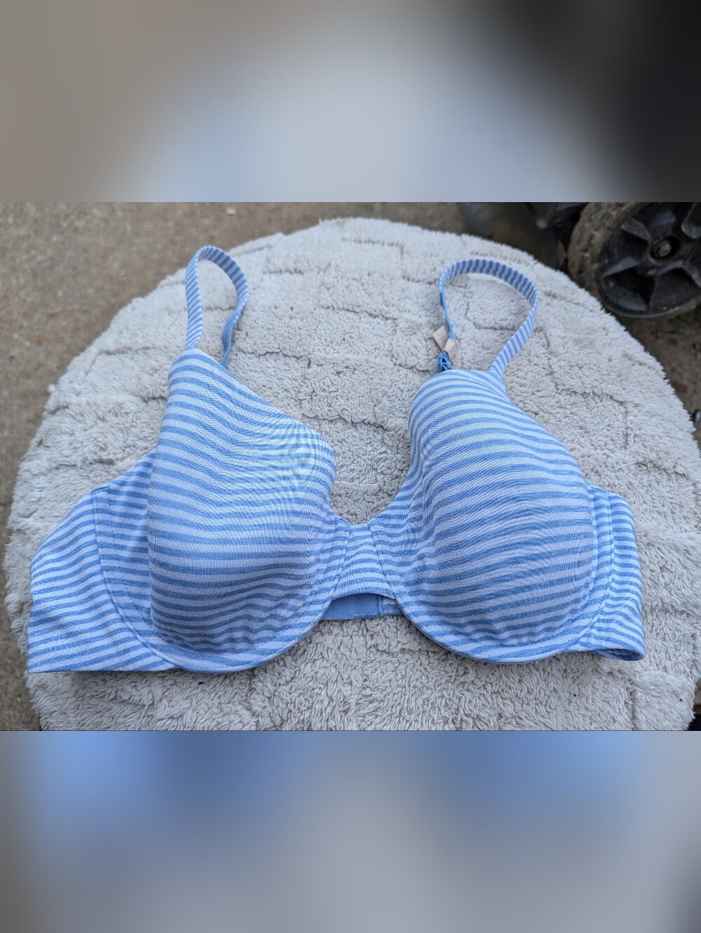 NWT Love By Gap Striped Cotton Bra Size 36C